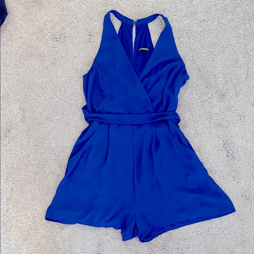 Chic Royal Blue Romper